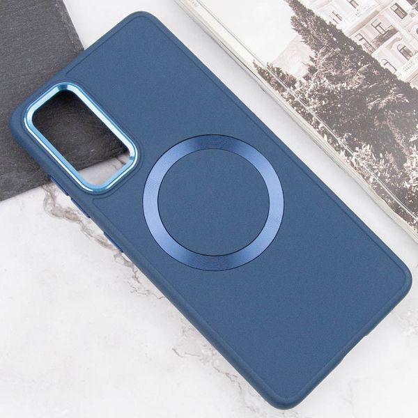 TPU чохол Bonbon Metal Style with MagSafe для Samsung Galaxy A25 5G Синій / Cosmos Blue 316876 фото