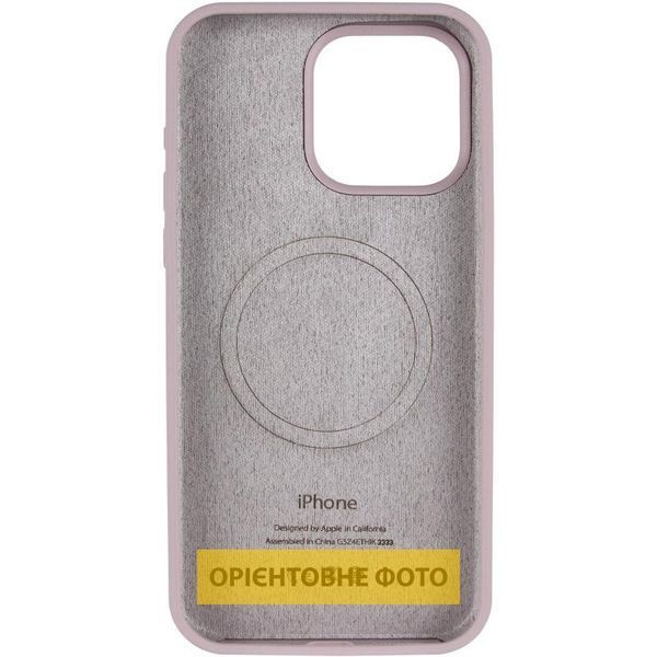 Чохол Silicone Case (AA) Logo with MagSafe для Apple iPhone 17 Pro (6.3") Сірий / Lavender 393016 фото