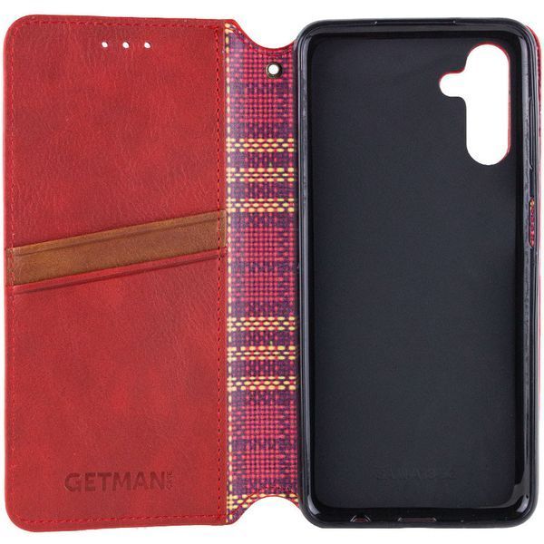 Шкіряний чохол книжка GETMAN Cubic (PU) для Samsung Galaxy A14 4G/5G Червоний 269048 фото