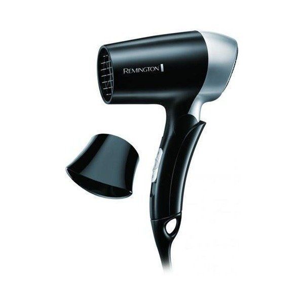 Фен Remington дорожній On The Go, 1400Вт, 2 режими, складна ручка, чорний (D2400) 368023 фото