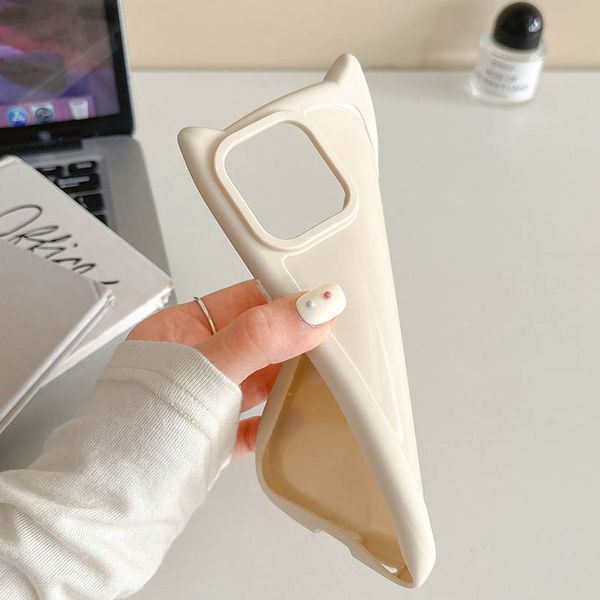 Чохол TPU Cat для Apple iPhone 12 Pro Max (6.7") Antique White 357627 фото