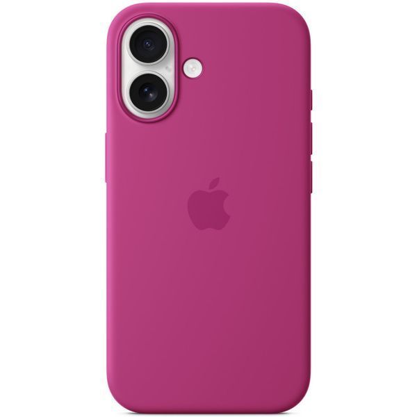 Чохол Silicone case (AAA) full with Magsafe and Animation для Apple iPhone 16 Plus (6.7") Fuchsia 323963 фото