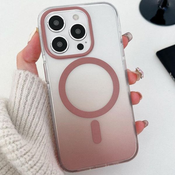 Чохол TPU+PC Phantom with MagSafe для Apple iPhone 16 Pro Max (6.9") Rose Gold 380388 фото