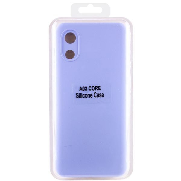 Чохол Silicone Cover Lakshmi Full Camera (A) для Samsung Galaxy A03 Core Бузковий / Dasheen 248683 фото
