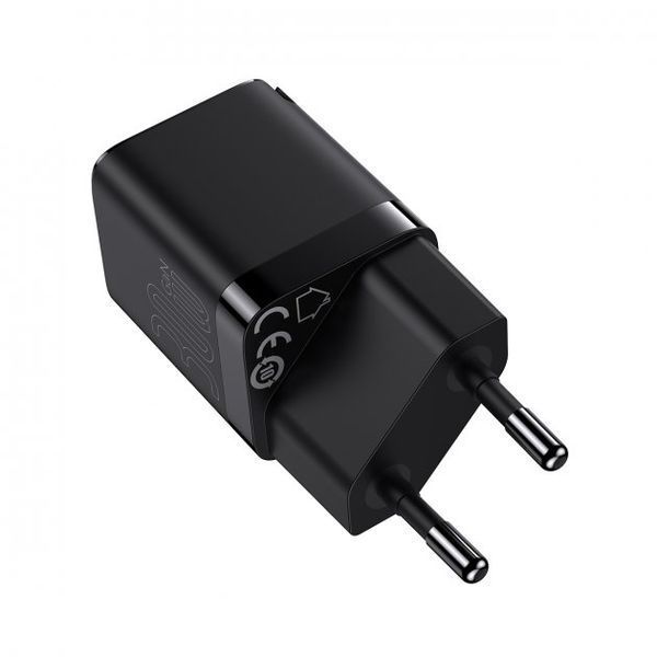 Зарядний Пристрій Baseus GaN3 Fast Charger 30W (CCGN010101) (1 Type-C) Black 255177 фото
