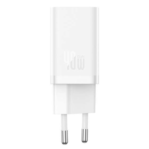 Зарядний Пристрій Baseus GaN5 Pro 40W Wall charger 2Type-C (CCGP180102) White 282226 фото