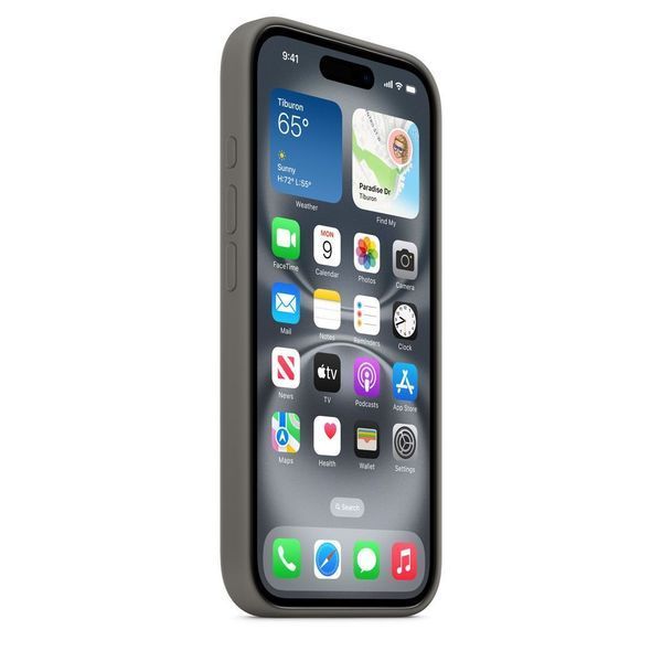 Чохол-накладка Apple iPhone 16 Plus Silicone Case with MagSafe - Stone Gray (MYYC3) 322318 фото