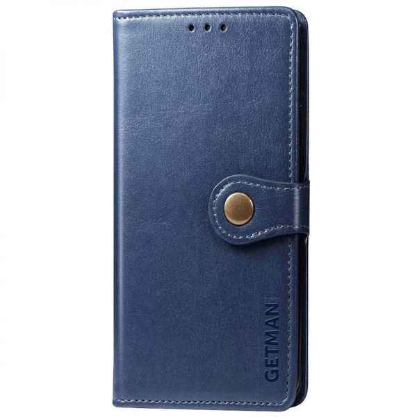 Шкіряний чохол книжка GETMAN Gallant (PU) для Xiaomi Redmi Note 11 (Global) / Note 11S Синій 253396 фото
