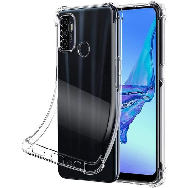 TPU чохол GETMAN Ease logo посилені кути Full Camera для Oppo A53 / A32 / A33 Безбарвний (прозорий) 295159 фото