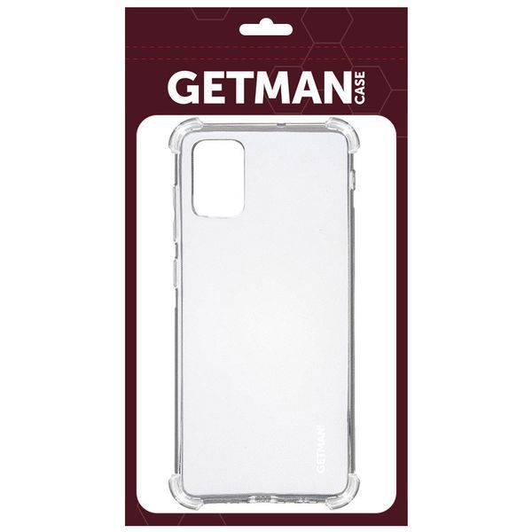 TPU чохол GETMAN Ease logo посилені кути для Samsung Galaxy A51 Безбарвний (прозорий) 212179 фото