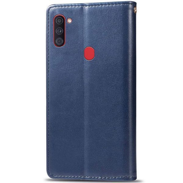 Шкіряний чохол книжка GETMAN Gallant (PU) для Samsung Galaxy A11 Синій 285407 фото