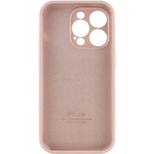Чохол Silicone Case Full Camera Protective (AA) для Apple iPhone 15 Pro (6.1") Рожевий / Pink Sand 280226 фото