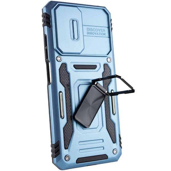 Ударостійкий чохол Camshield Army Ring для Xiaomi Redmi Note 11 (Global) / Note 11S / Note 12S Блакитний / Light Blue 256158 фото