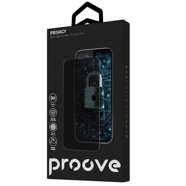 Захисне скло iPhone 16 Pro Max Proove Privacy (PGPPRI16PM01) black 338528 фото