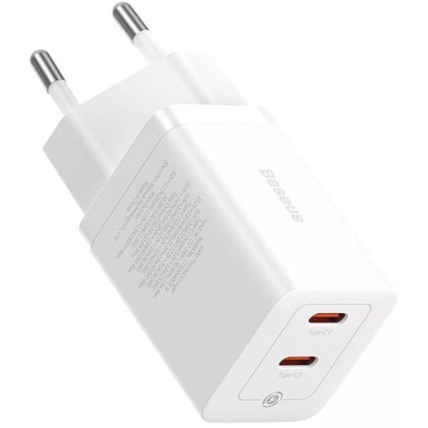 Зарядний Пристрій Baseus GaN5 Pro 40W Wall charger 2Type-C (CCGP180102) White 282226 фото