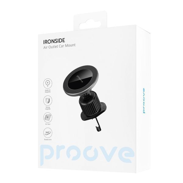 Автомобільний тримач Proove Ironside Air Outlet Car Mount (CHIS00000001) Black 287136 фото