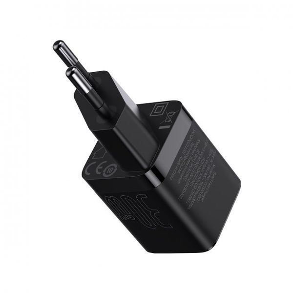 Зарядний Пристрій Baseus GaN3 Fast Charger 30W (CCGN010101) (1 Type-C) Black 255177 фото