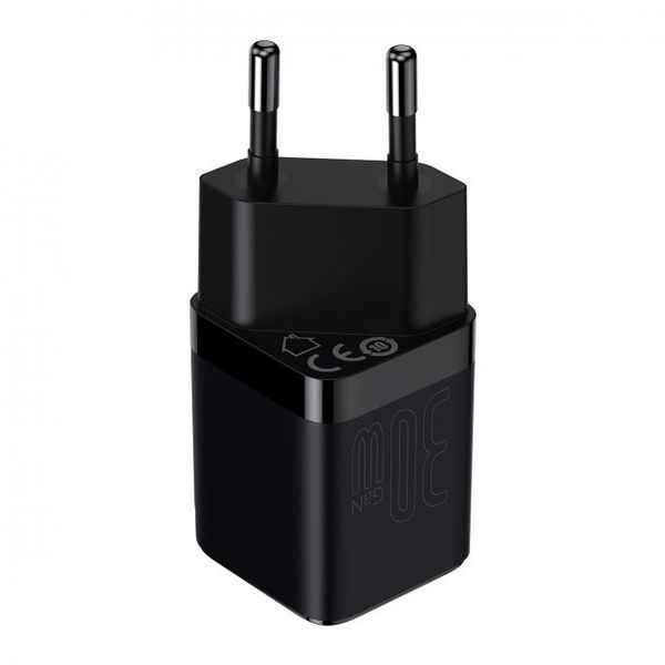 Зарядний Пристрій Baseus GaN3 Fast Charger 30W (CCGN010101) (1 Type-C) Black 255177 фото