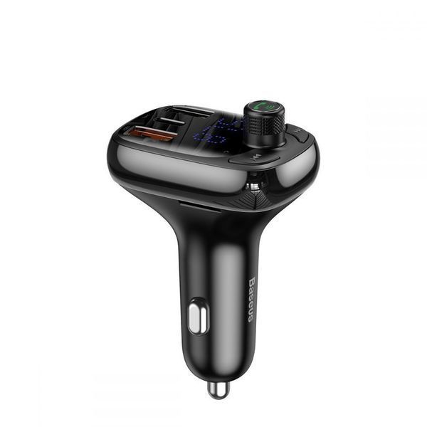 Автомобільне ЗУ Baseus FM Launcher S-13 2USB + Type-C CCMT000101 Black 279543 фото
