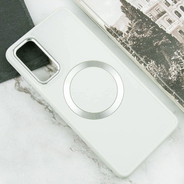 TPU чохол Bonbon Metal Style with MagSafe для Samsung Galaxy S24+ Білий / White 283978 фото