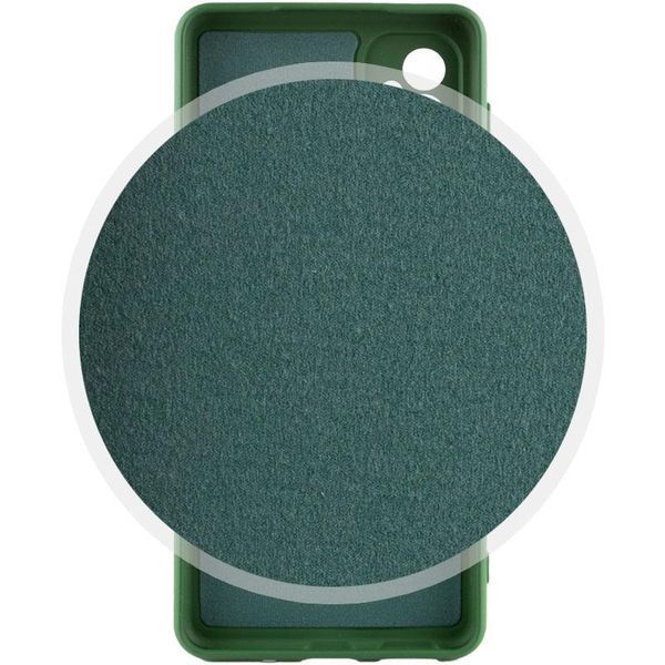 Чохол TPU GETMAN Liquid Silk Full Camera для Samsung Galaxy M34 5G Зелений / Dark green 397140 фото
