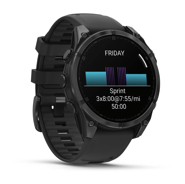 Смарт-годинник Garmin Fenix 8 51mm AMOLED Slate Gray with Black Silicone Band (010-02905-00) 323573 фото