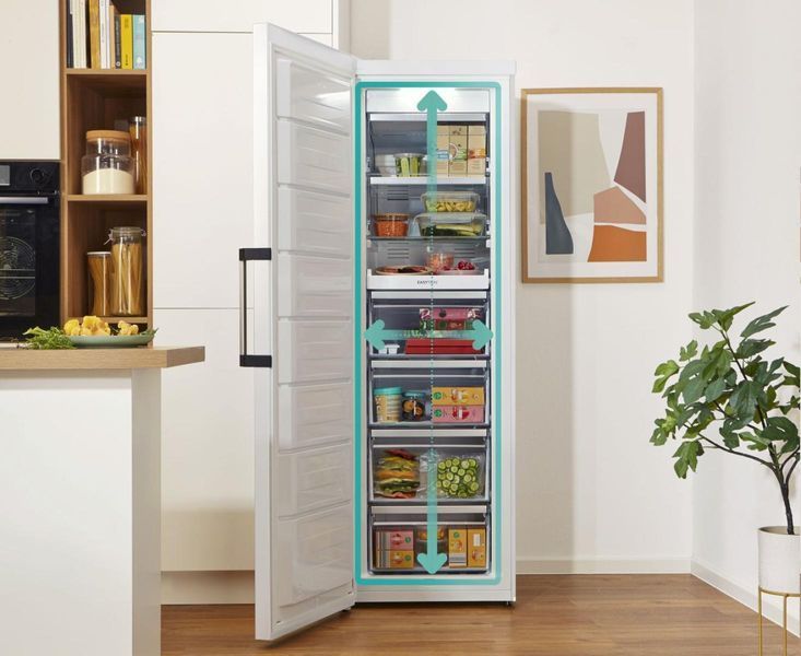 Морозильна камера Gorenje, 185.5x59.5х66.3, 280л, 1дв., A++, NF, диспл зовн., інвертор, білий (FN619EAW6) 376063 фото