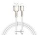 Кабель Baseus Cafule Metal Lightning 2.4A 1 М (CALJK-A02) White 252220 фото 1