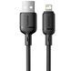 Кабель Baseus Silky Series Fast Charging Lightning 2.4A (1m) (P10377702113-00) black 359784 фото 1
