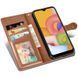 Шкіряний чохол книжка GETMAN Gallant (PU) для Xiaomi Redmi 9A Коричневий 200607 фото 4