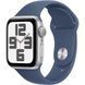 Смарт-годинник Apple Watch SE 2024 GPS 44mm Silver Aluminium Case With Denim Sport Band M/L MXER3 327408 фото 1