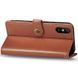Шкіряний чохол книжка GETMAN Gallant (PU) для Xiaomi Redmi 9A Коричневий 200607 фото 2