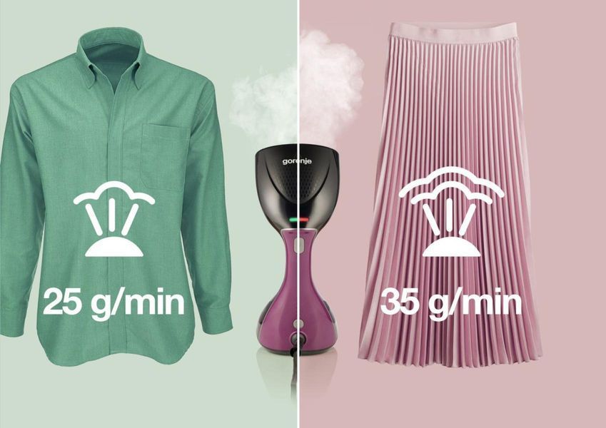 Відпарювач Gorenje, 2100Вт, 220мл, 35 гр., чорний 395367 фото