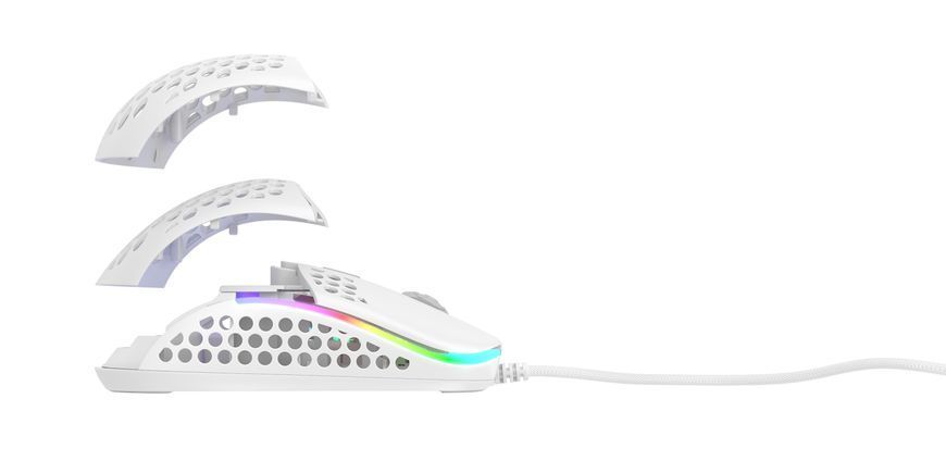 Миша Xtrfy M42, USB-A, RGB, білий (XG-M42-RGB-WHITE) 374337 фото