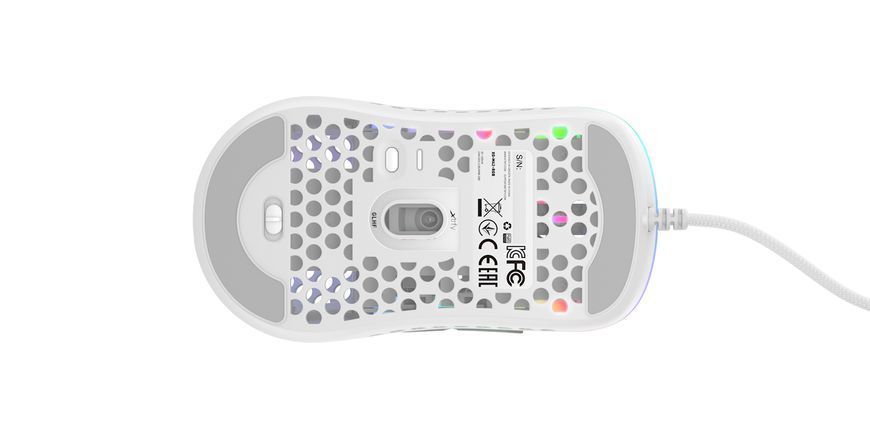 Миша Xtrfy M42, USB-A, RGB, білий (XG-M42-RGB-WHITE) 374337 фото