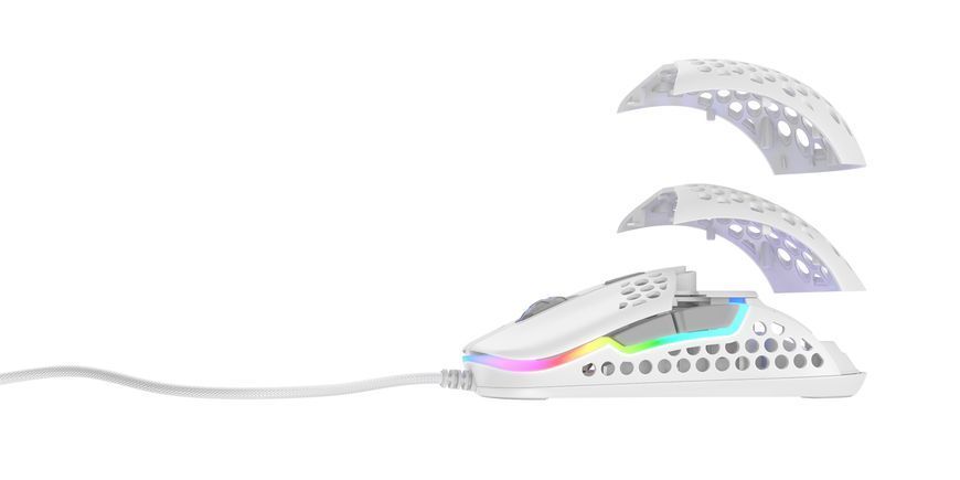 Миша Xtrfy M42, USB-A, RGB, білий (XG-M42-RGB-WHITE) 374337 фото