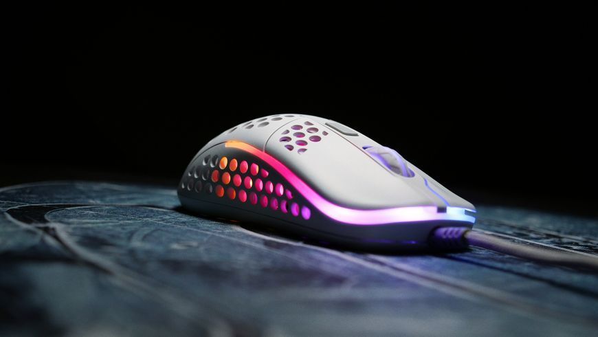 Миша Xtrfy M42, USB-A, RGB, білий (XG-M42-RGB-WHITE) 374337 фото