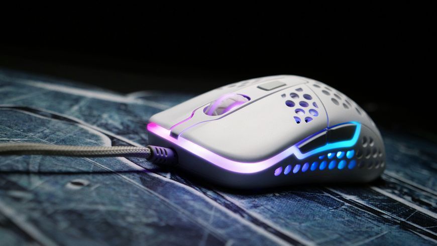 Миша Xtrfy M42, USB-A, RGB, білий (XG-M42-RGB-WHITE) 374337 фото