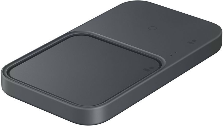 Зарядний пристрій бездротовий Samsung Duo 15Вт, сірий темний (EP-P5400BBEGEU) 368751 фото