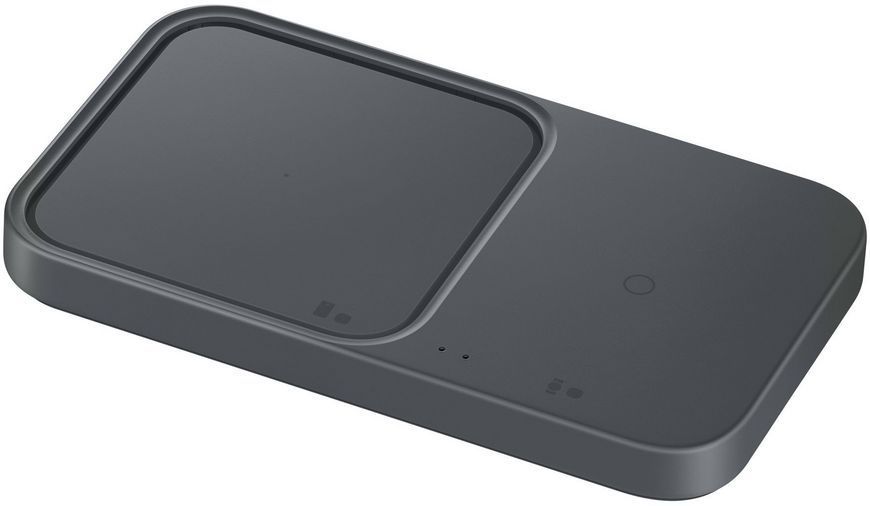 Зарядний пристрій бездротовий Samsung Duo 15Вт, сірий темний (EP-P5400BBEGEU) 368751 фото