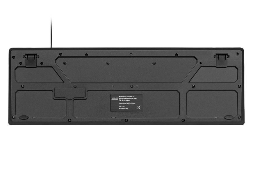 Клавіатура мембранна 2E KS108 104key, USB-A, EN/UK, чорний (2E-KS108UB_UA) 365633 фото