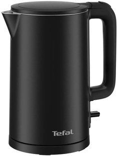 Електрочайник Tefal Thermo Protect, 1.5л, пластик, нержавіюча сталь, чорний (KO1408E0) 367972 фото