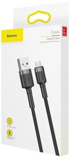 Кабель Baseus Cafule MicroUSB (CAMKLF-CG1) Black 2m 192661 фото