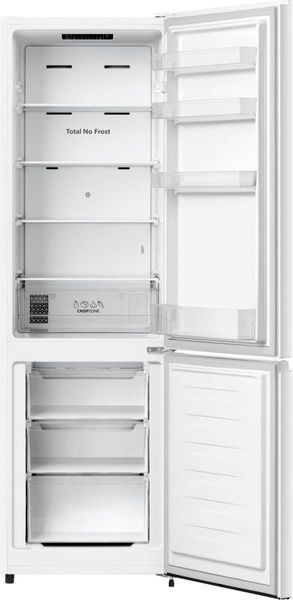 Холодильник з нижн. мороз. камерою Gorenje, 180х55х56см, 2 двері, 188(67)л, А++, NoFrost Plus, Зона св-ті, Білий (NRK418EEW4) 374987 фото