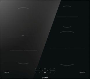 Варильна поверхня Gorenje індукційна, 60см, PowerBoost, TouchControl, поєднання конфорок, чорний (GI621FMC) 369189 фото
