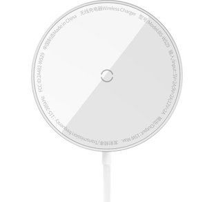 Бездротовий зарядний пристрій Baseus Simple Mini3 Magnetic Wireless Charger 15W CCJJ040012 Silver 272540 фото