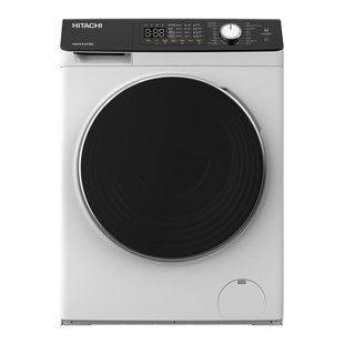 Прально-сушильна машина Hitachi фронтальна, 8(5)кг, 1400, A, 60см, дисплей, пара, інвертор, білий 398316 фото