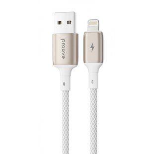 Кабель Proove Dense Metal Lightning 2.4A (1m) (CCDM20001102) White 316335 фото