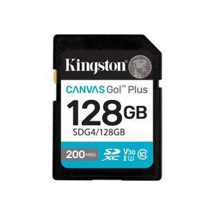 Карта пам'яті Kingston SD 128GB C10 UHS-I U3 V30 R200MB/s (SDG4/128GB) 371868 фото