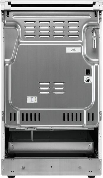 Плита Electrolux комбінована, 57л, 50x60см, дисплей, конвекція, чавун, білий (LKK520211W) 375951 фото